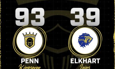 Boys track & field scoreboard: Penn State vs Elkhart High School, 93-39