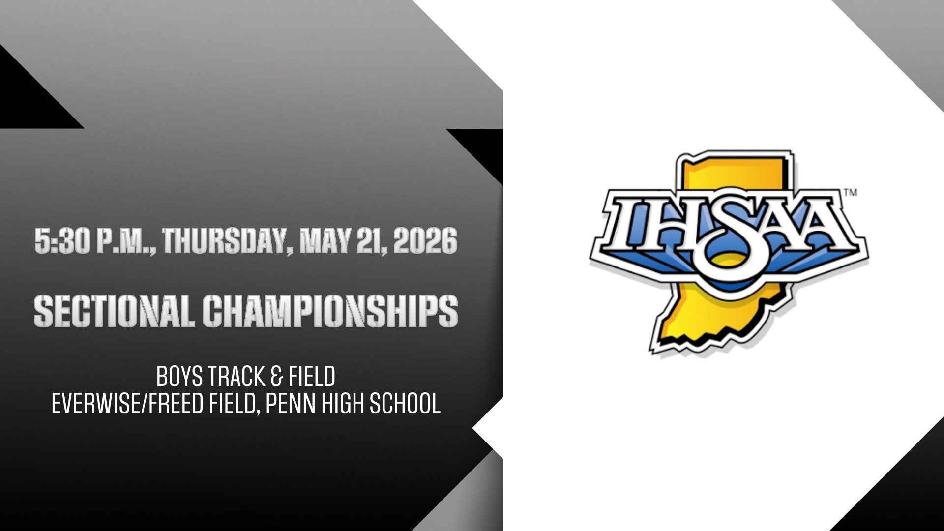 Sectional championships at IHSAA track & field state finals.