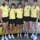 Girls golf team poses for a photo.
