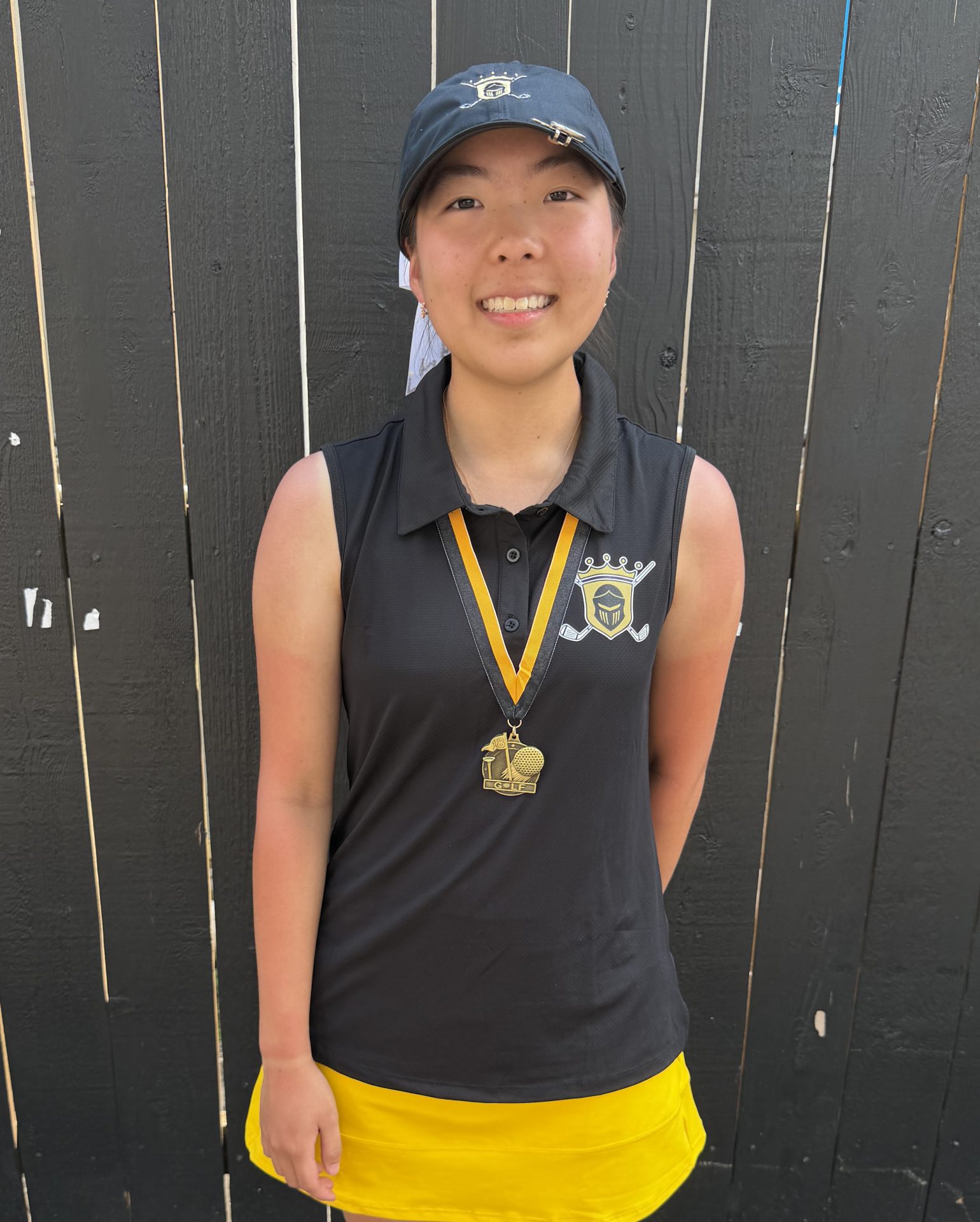 Penn Golfer Kathy Lee poses for a photo.