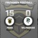 Scoreboard graphic for Penn flag football