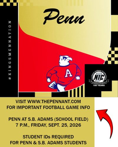 Game information for Penn at Adams football