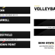 A black and white image of a sports schedule.