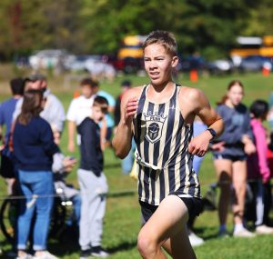 Penn Boys Cross Country runners compete at the NIC Championships.